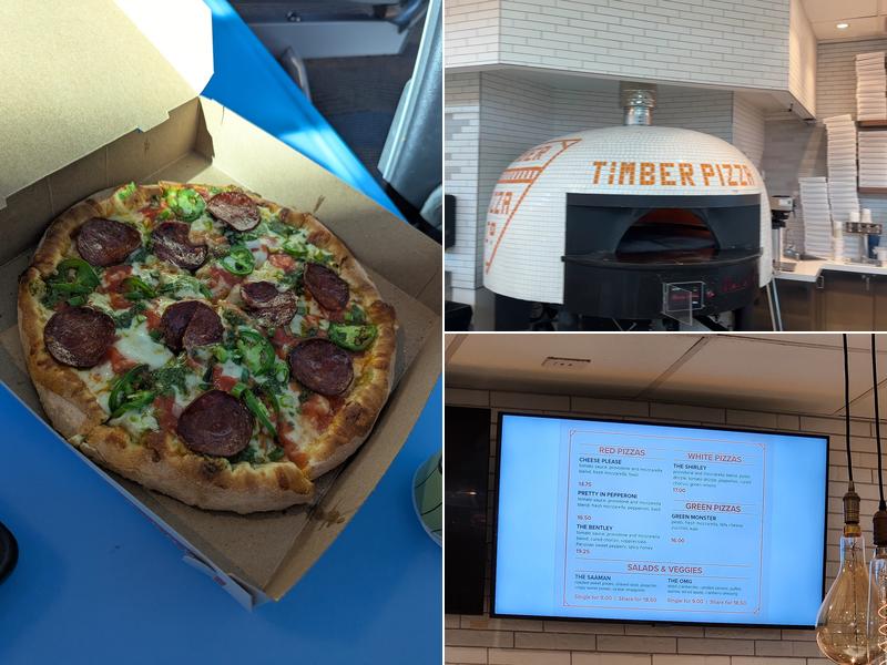 Timber Pizza Co Menu