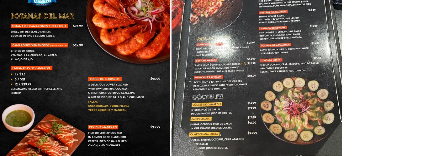 El chilito Pico Rivera Menu