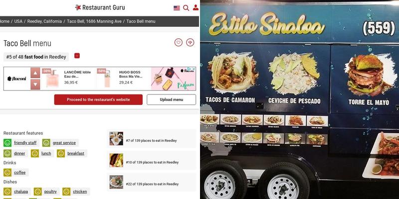 MARISCOS EL MAYO Menu