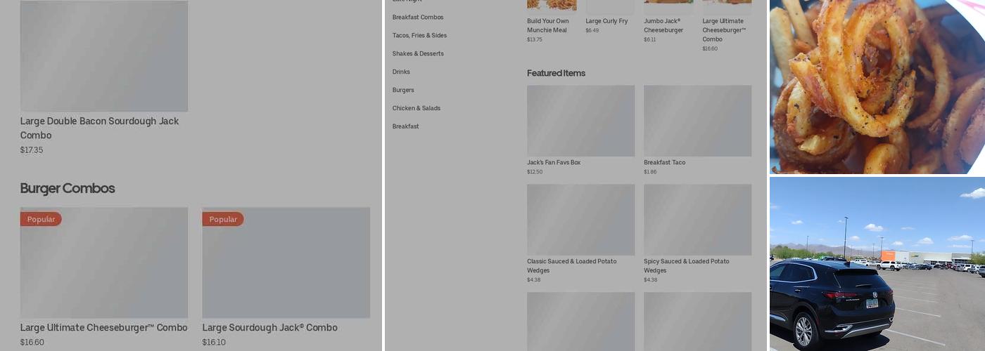 Jack in the Box Menu