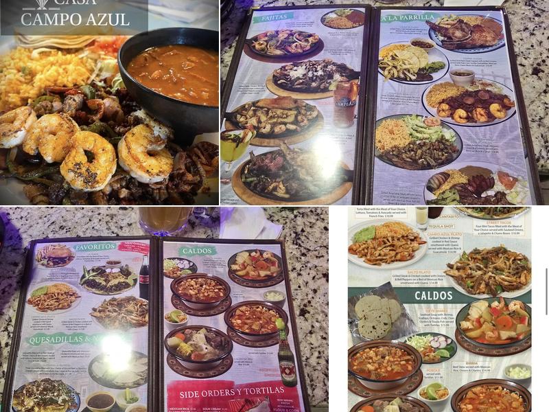 Casa campo mexican grill & bar Menu