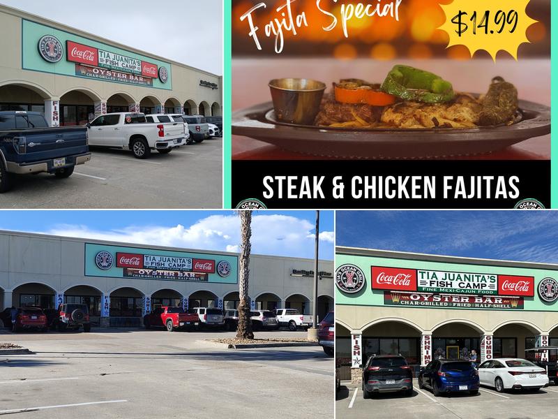 Tia Juanita’s Fish Camp Ocean Grill 2275 TX-87 #15, Crystal Beach