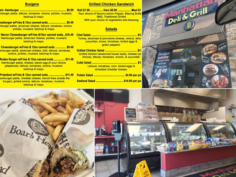 Manhattan Deli & Grill 111 Menu