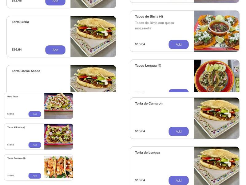G & G Mexican Taqueria & Deli Menu