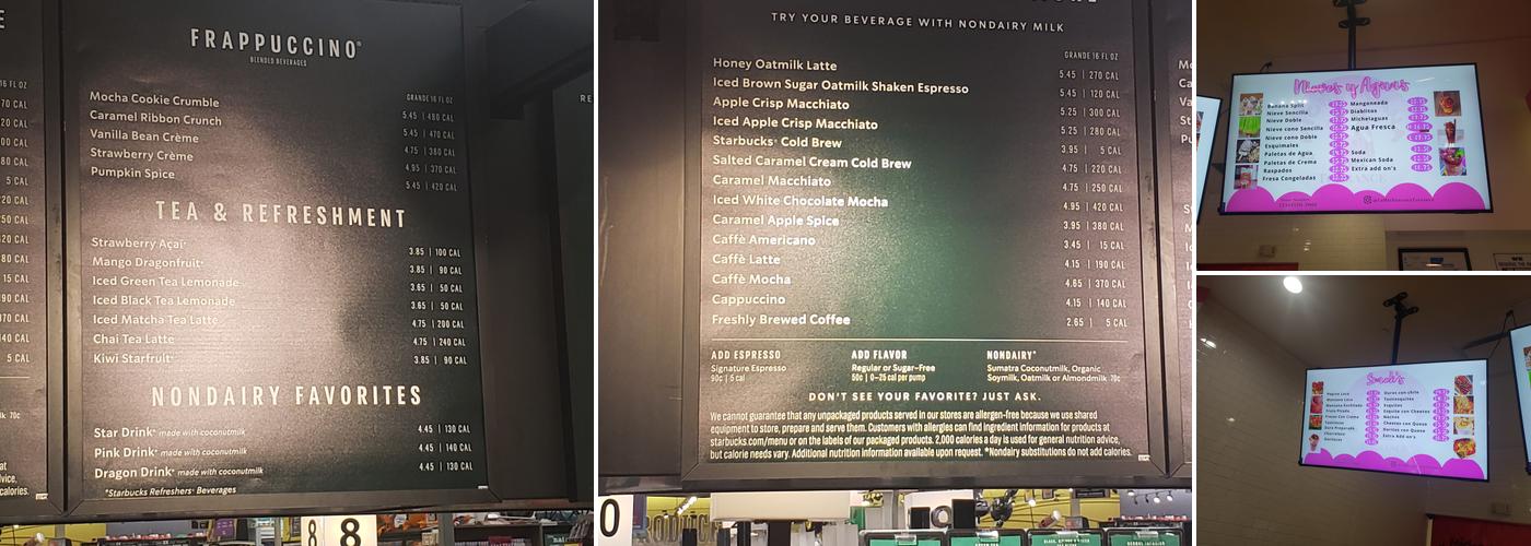 Starbucks Menu