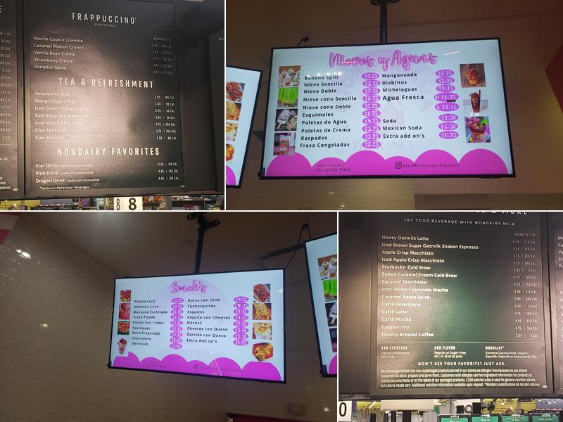 Starbucks Menu
