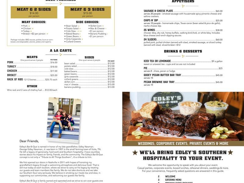 Edley's Bar-B-Que Menu