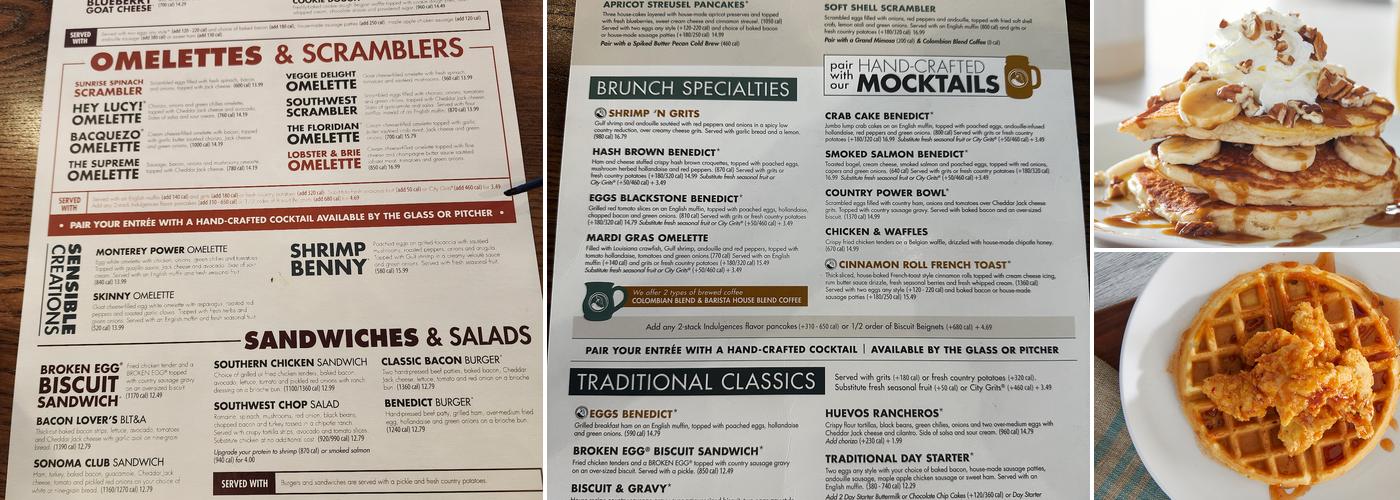 Another Broken Egg Cafe Menu