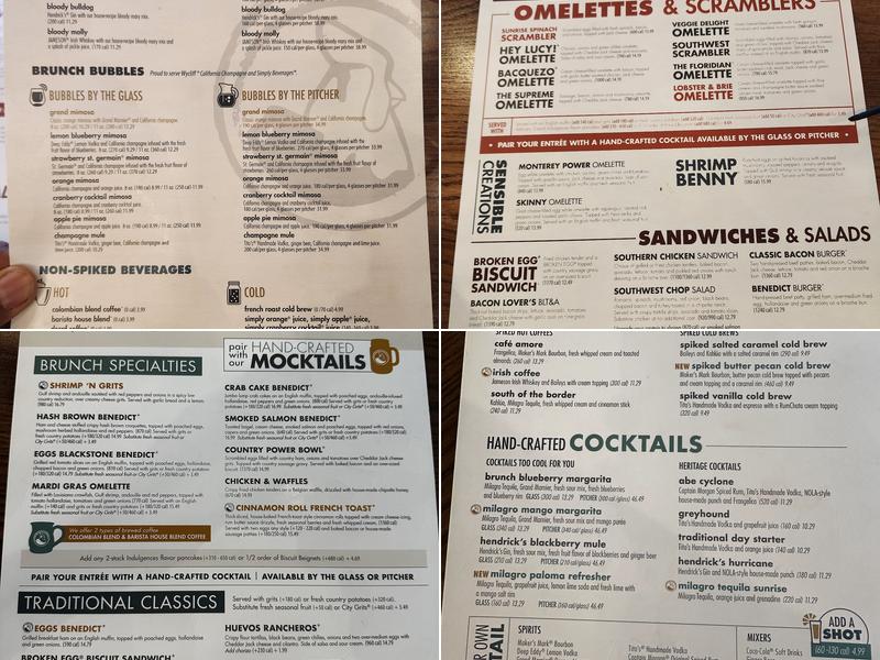 Another Broken Egg Cafe Menu