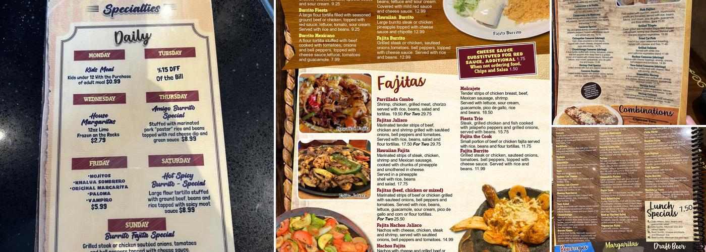 Mi Pueblito Bar and Grill Menu