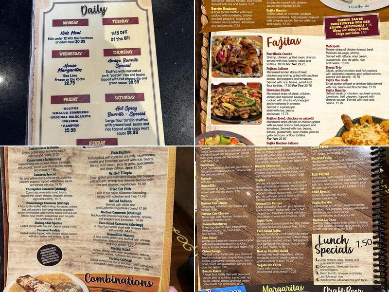Mi Pueblito Bar and Grill Menu