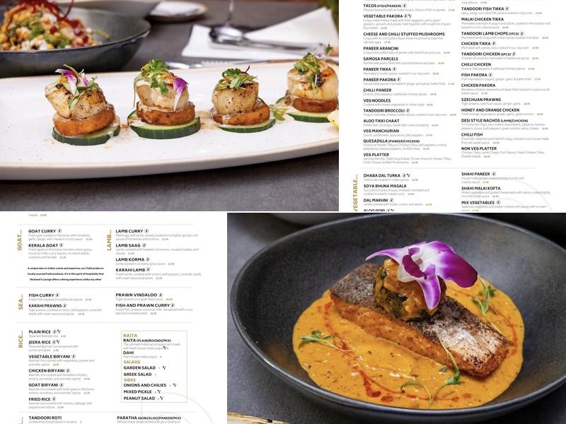 Dhaliwal's Lounge Menu