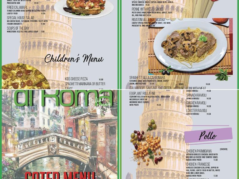Sapore di Roma Menu