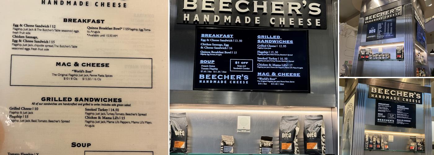 Beecher's Handmade Cheese - LAX Menu