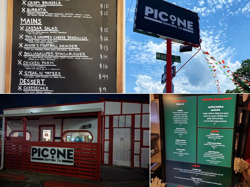 Picone Menu