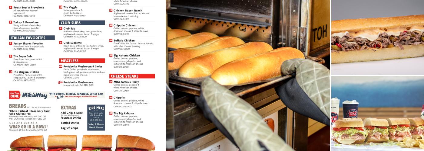 Jersey Mike's Subs Menu