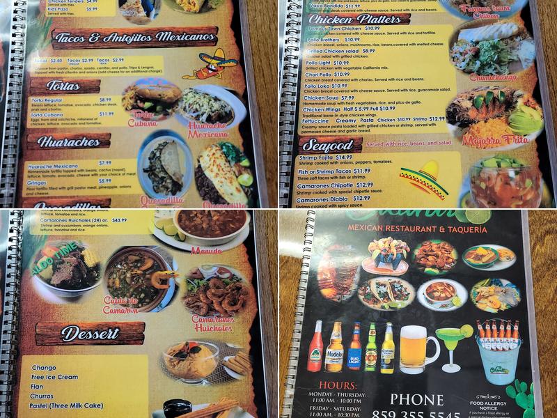 Cilantro Menu