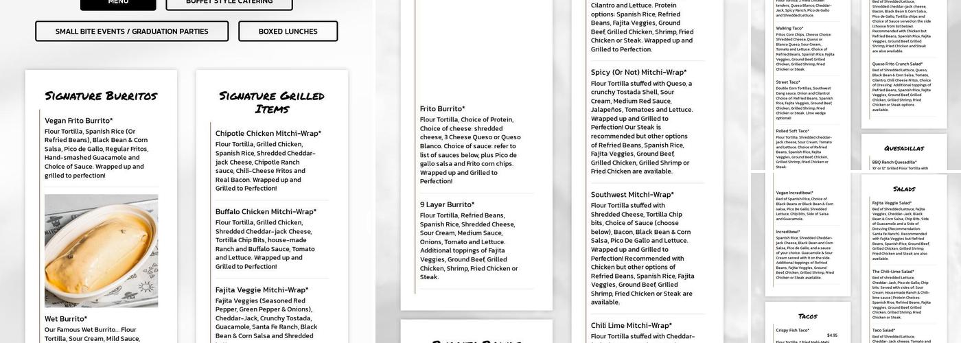 Mitchell's Mex Menu