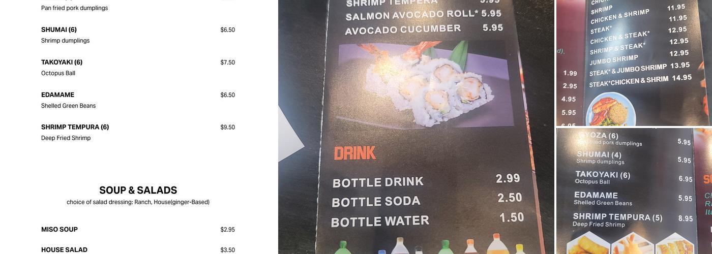 Iron Grill Menu