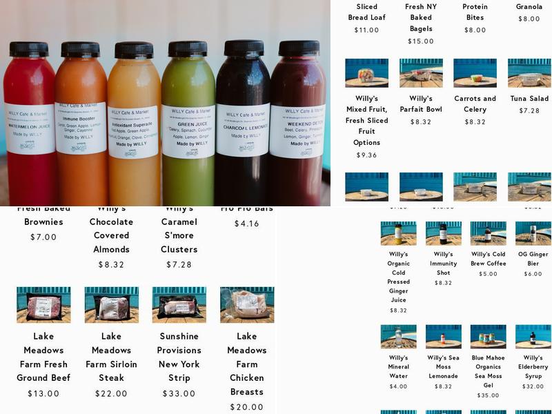 WILLY'S Original Goods Menu