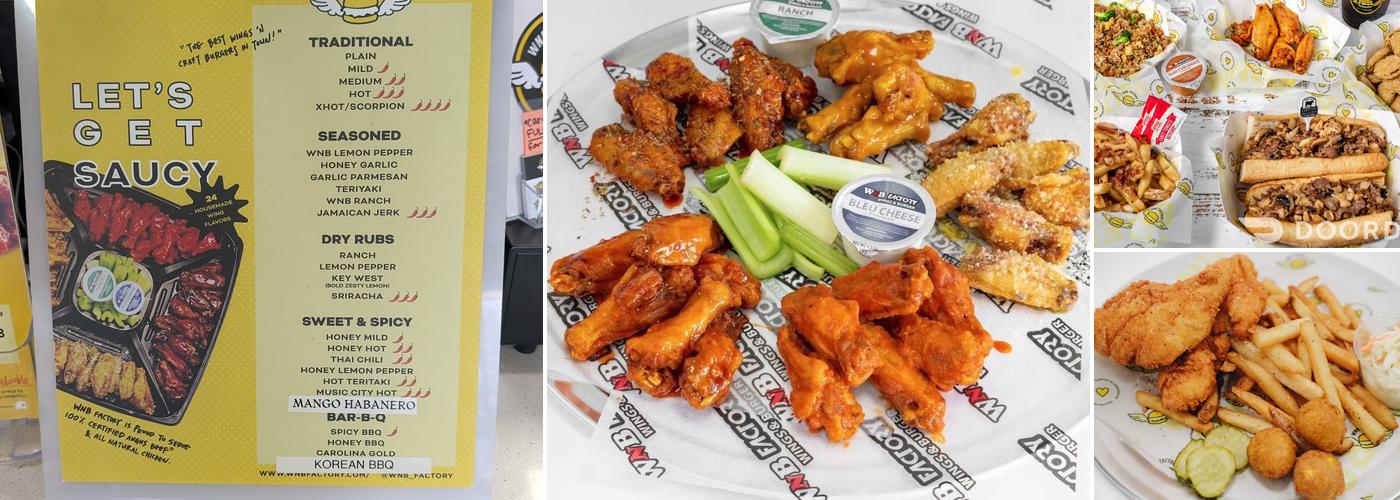 WNB Factory - Wings & Burger Menu