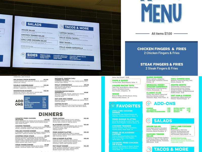 Kitchen 70 Menu