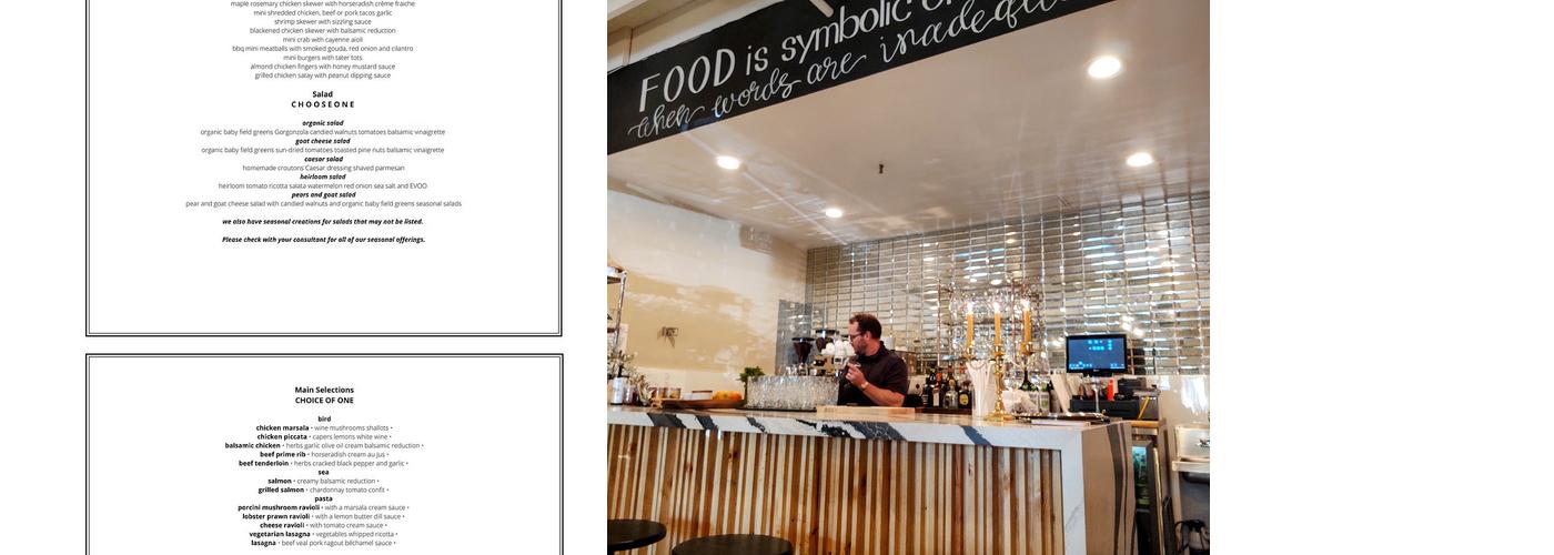 Reverence Catering Menu