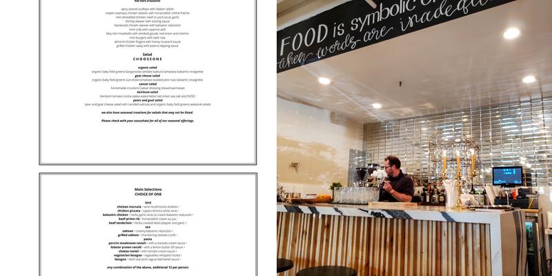 Reverence Catering Menu