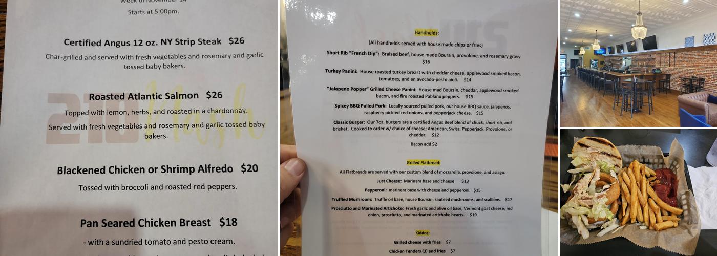 210 Nash Menu