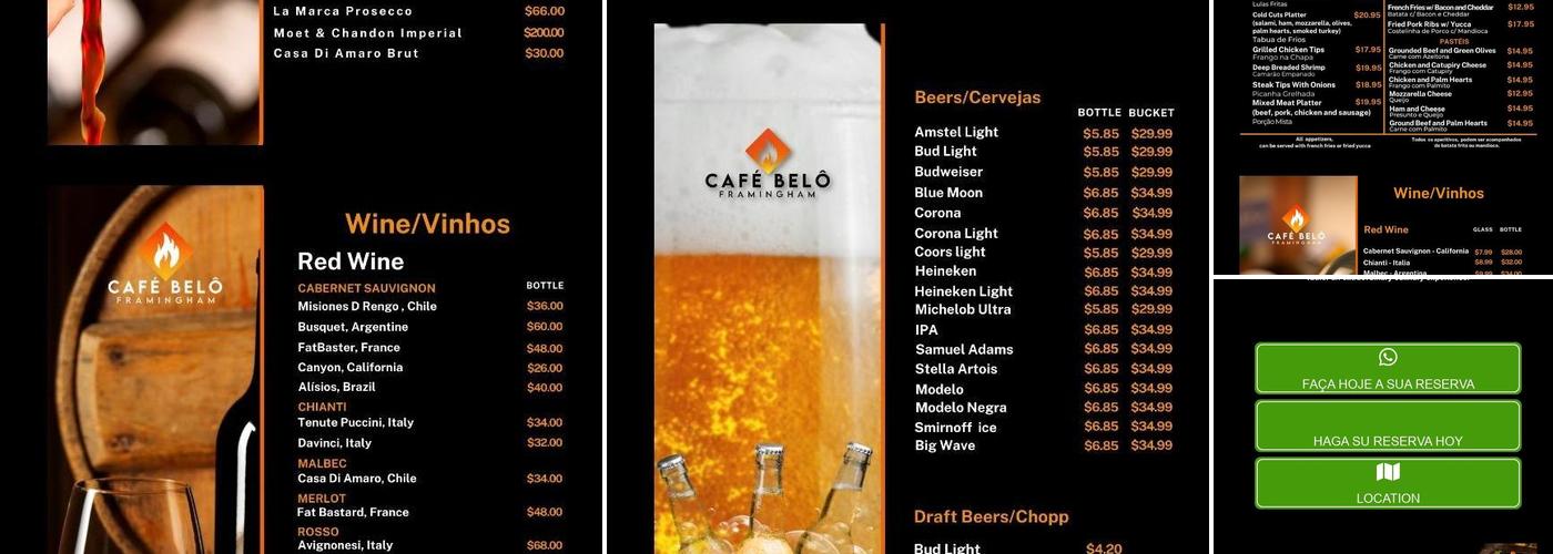 Café Belô Menu