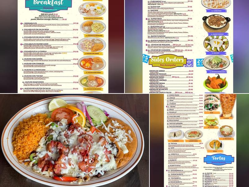 El Mezcal Restaurant Menu