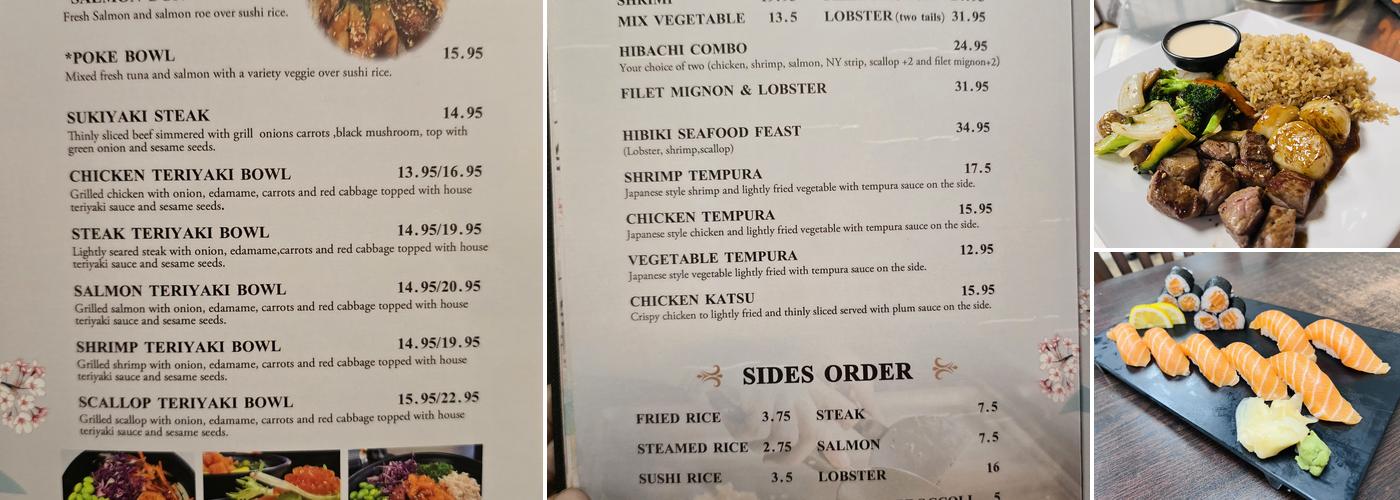 Hibiki Sushi&Grill Menu