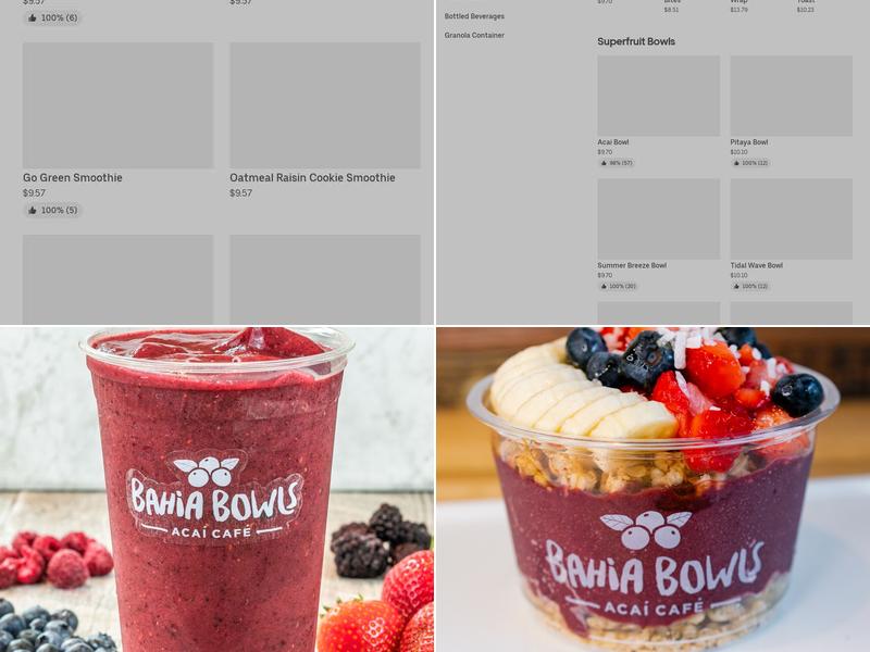 Bahia Bowls The Forum Menu