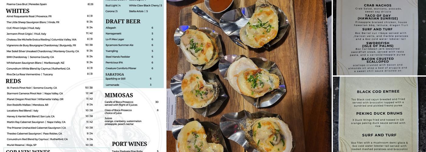 George Roberts Wine & Raw Bar Menu