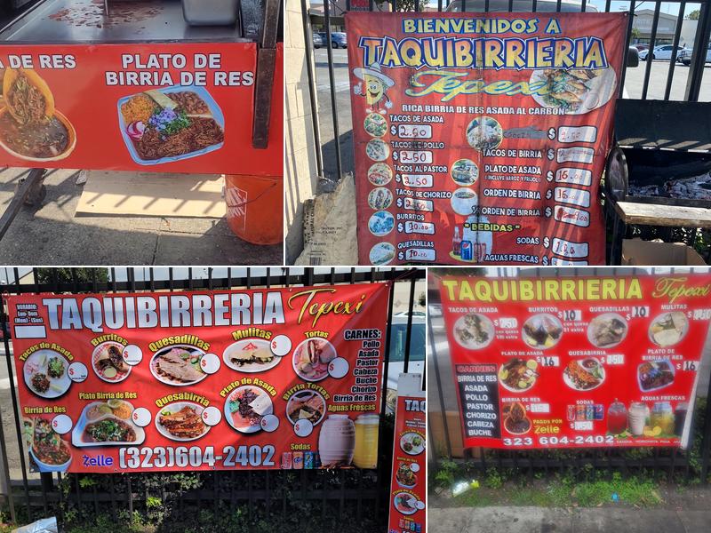 Taquibirreria Tepexi Menu