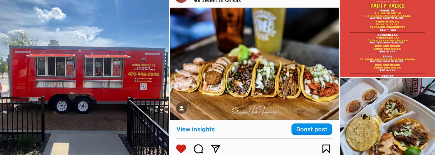 Señor Shreddy's Menu