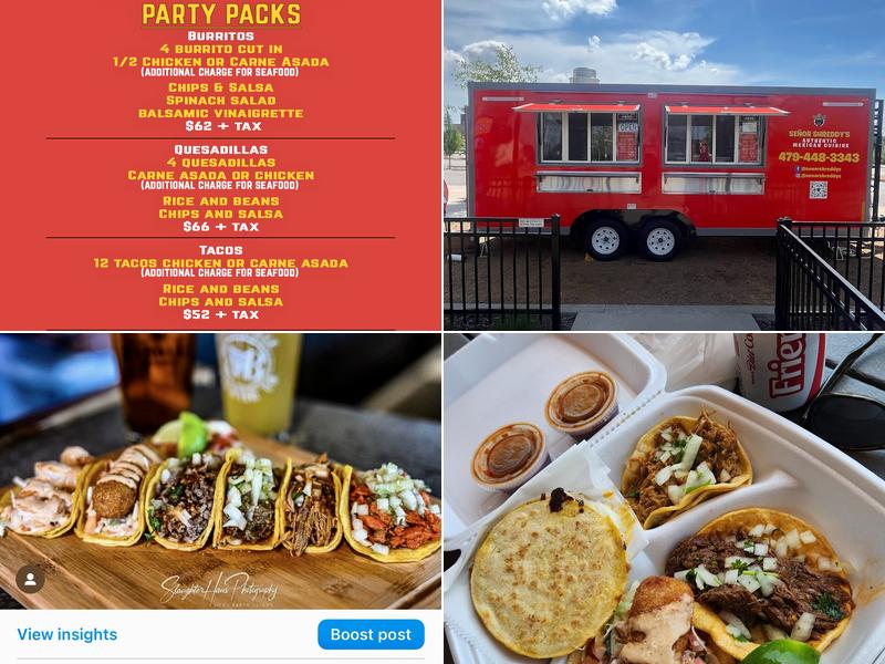 Señor Shreddy's Menu