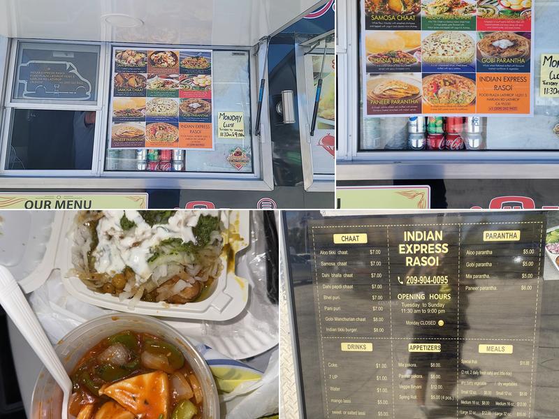 Indian express rasoi Menu