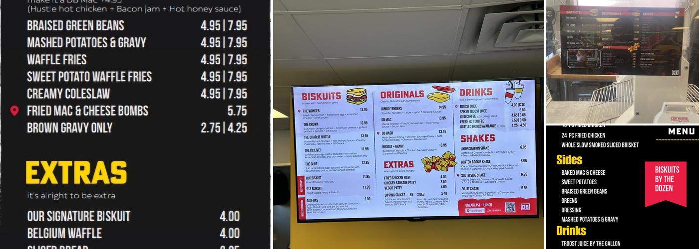 District Biskuits Menu