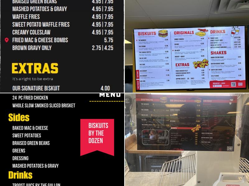 District Biskuits Menu