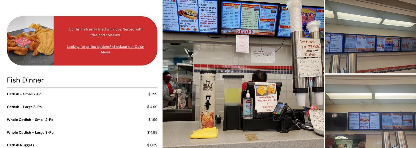 Sharks Fish & Chicken Milgen Rd Menu