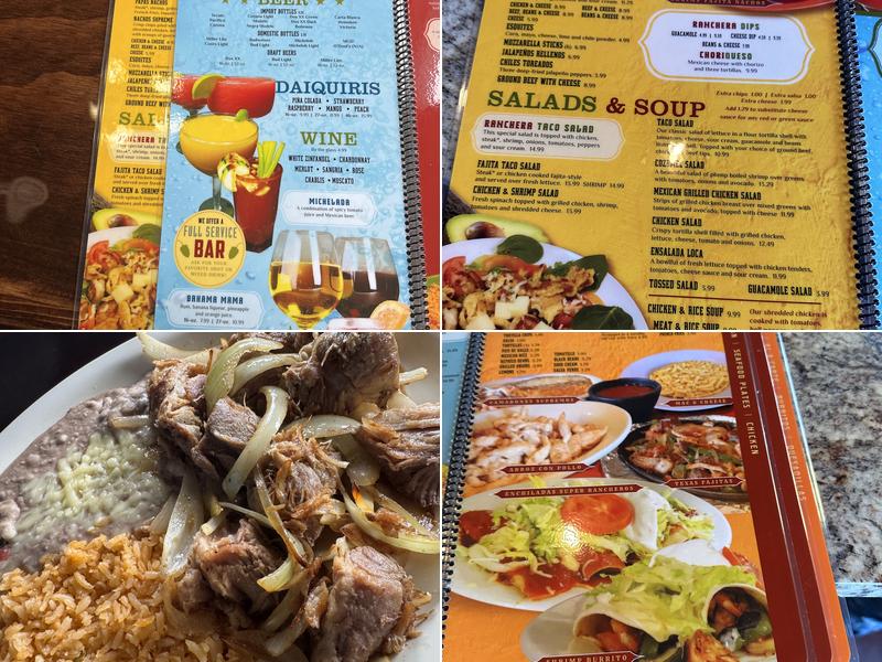 Ranchera Bar & Grill Menu
