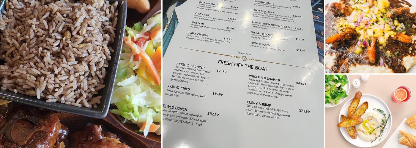 Reggae Jerk Hut Menu
