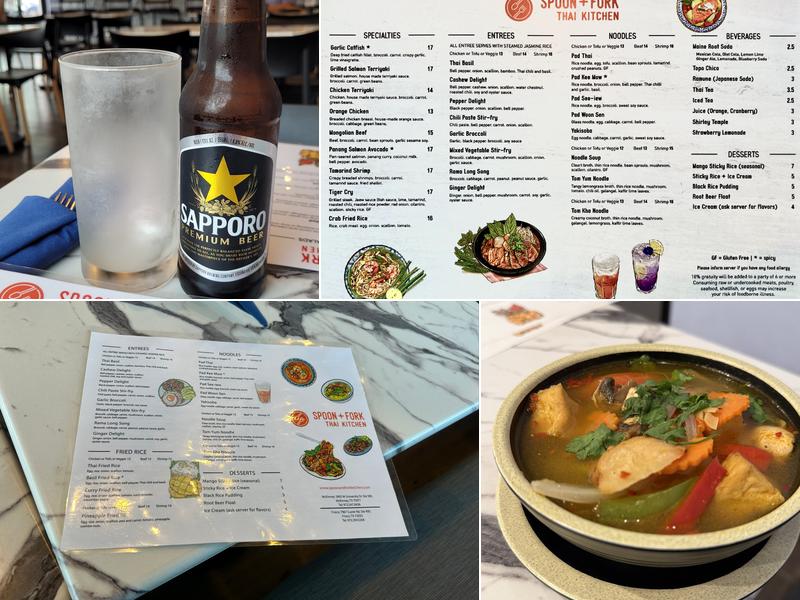 Spoon + Fork Thai Kitchen Menu