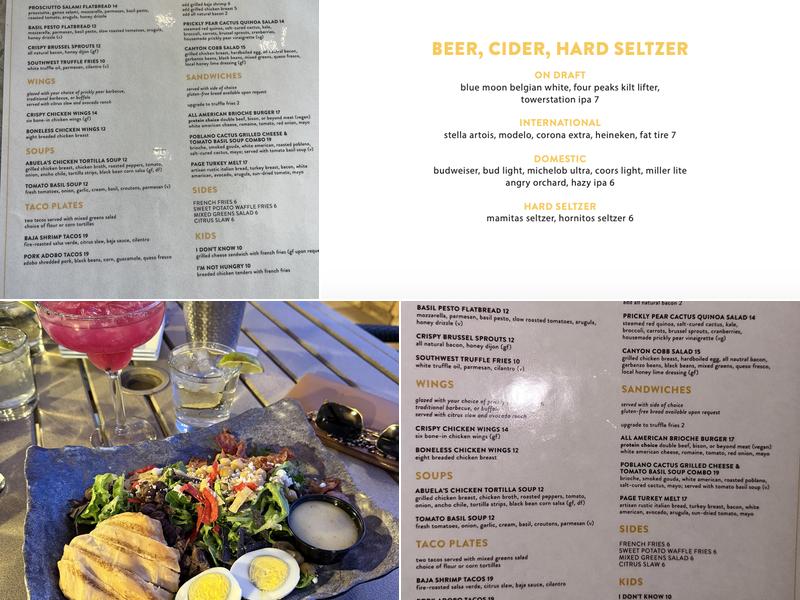 Prickly Pear Kitchen Menu