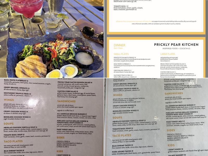 Prickly Pear Kitchen Menu