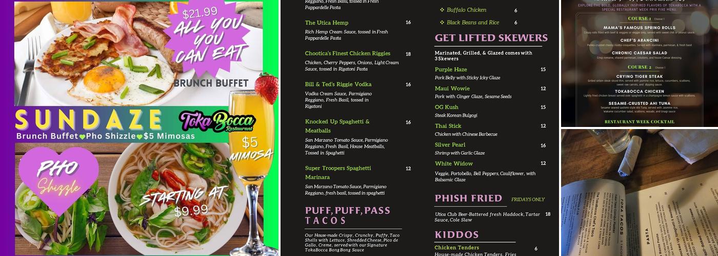TokaBocca Restaurant Menu