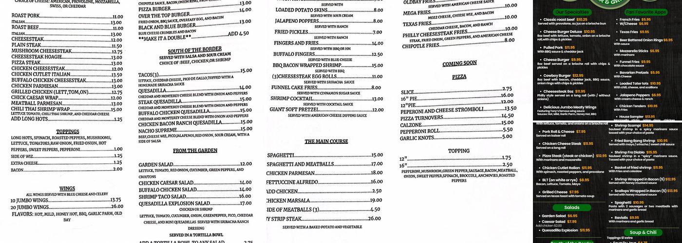 Sum Place Else Menu