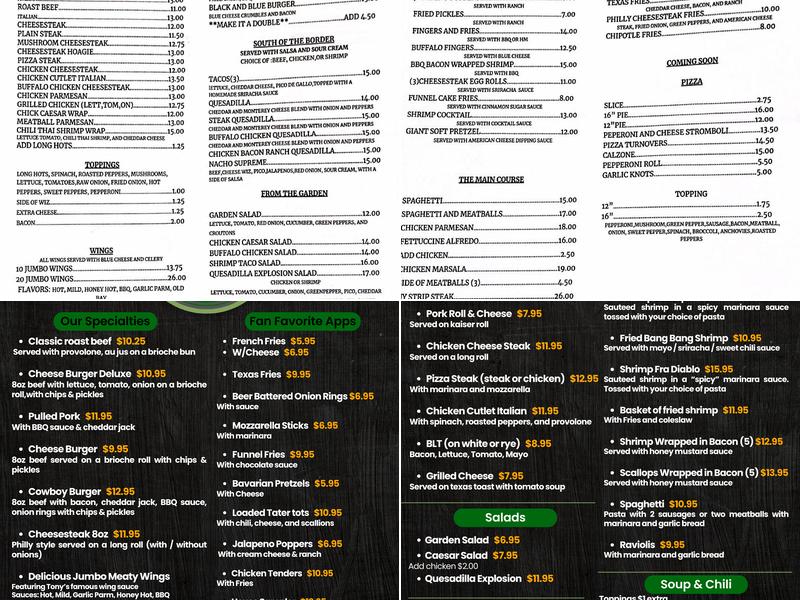 Sum Place Else Menu
