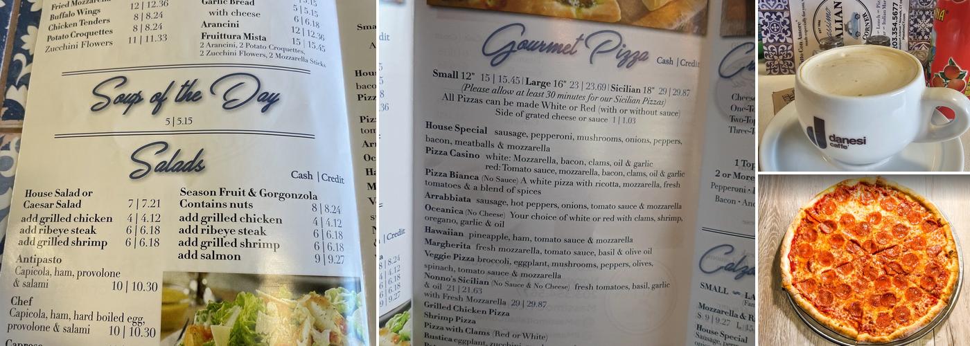 Massimo Italian Corner Menu